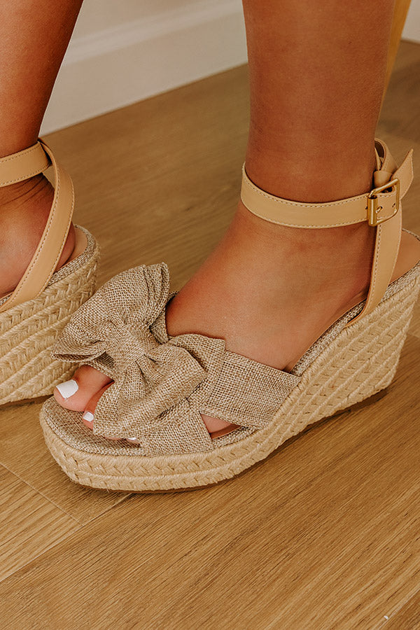 The Kaylani Woven Wedge in Natural Image - 2