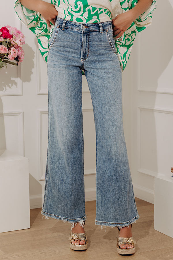 JUDY BLUE Cora High Waist Wide Leg Jean