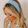 Social Club Woven Headband in Sky Blue Image - 1
