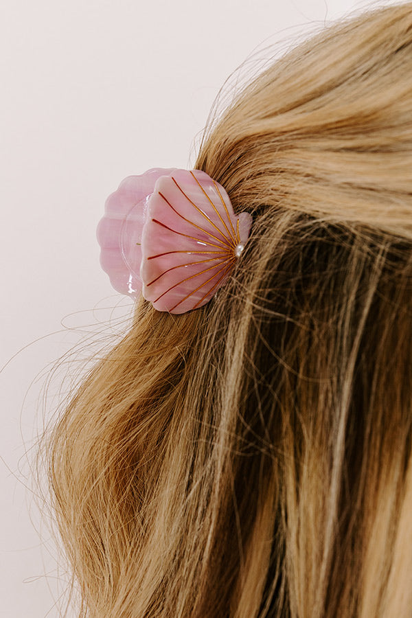 Seashells And Sunshine Hair Claw Clip in Dusty Purple Image - 3