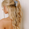 Coquette Charm Claw Hair Clip in Sky Blue Image - 1