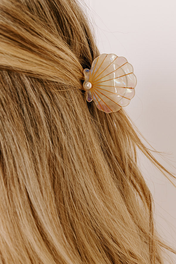 Seashells And Sunshine Hair Claw Clip in Champagne Image - 3