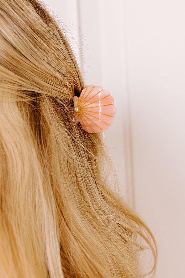 Seashells And Sunshine Hair Claw Clip in Pink Image 2