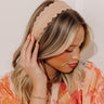 Social Club Woven Headband in Blush Image - 1
