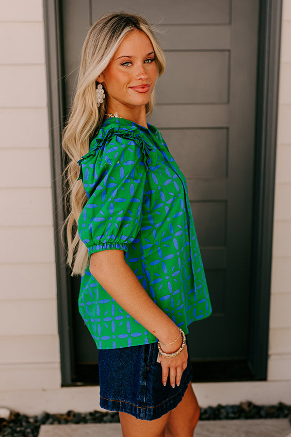 Polished Perfection Floral Top Image 4