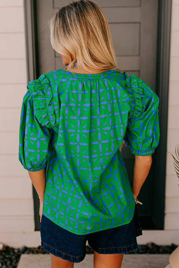 Polished Perfection Floral Top Image 5