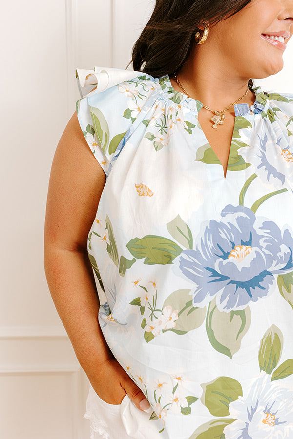 Peony Daydream Floral Top Curves Image 2