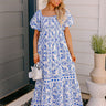 Courtyard Charm Floral Maxi Dress Image - 1