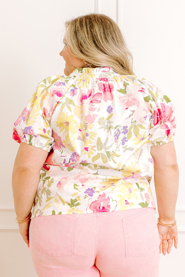 Gleaming Smile Floral Top Curves Image 5