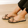 The Lilly Faux Suede Sandal in Leopard Image 1