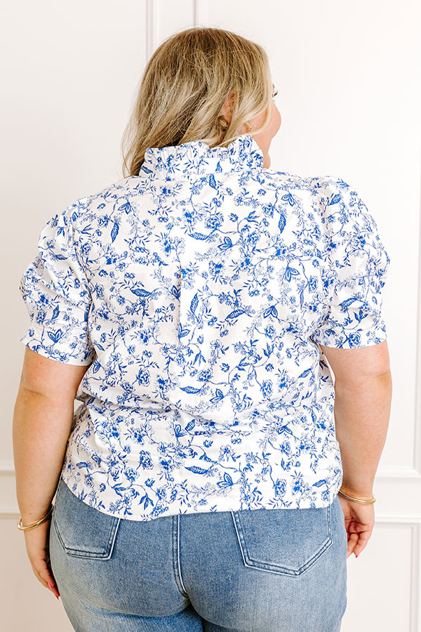 Garden Views Floral Button Up Curves Image 2