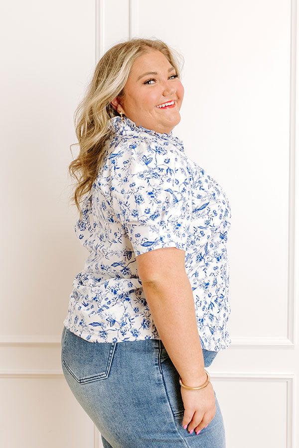 Garden Views Floral Button Up Curves Image 3