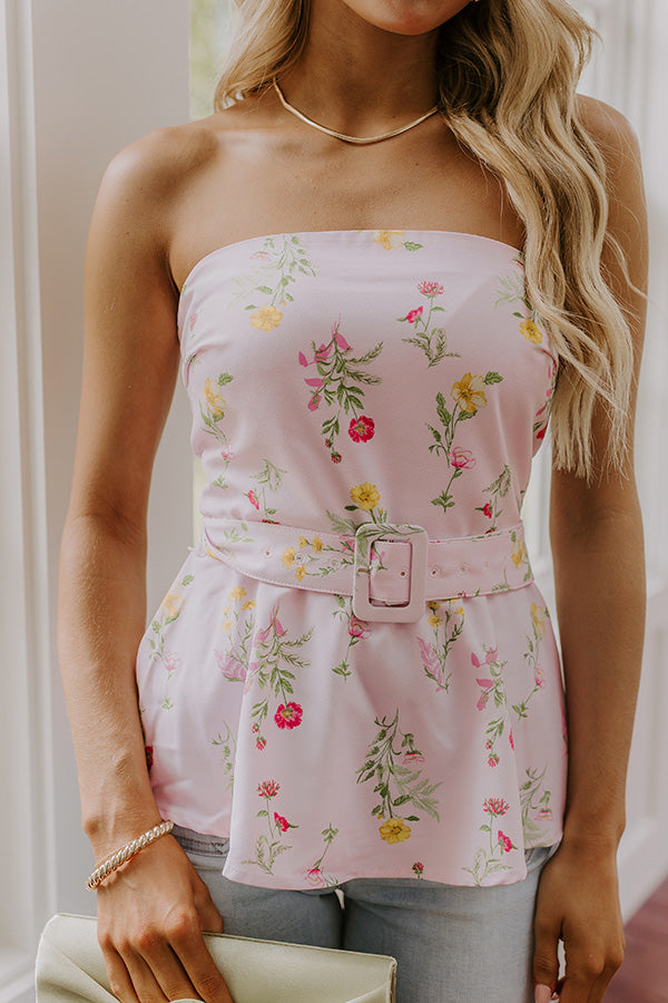 Sweet Surprise Floral Peplum Top Image - 3
