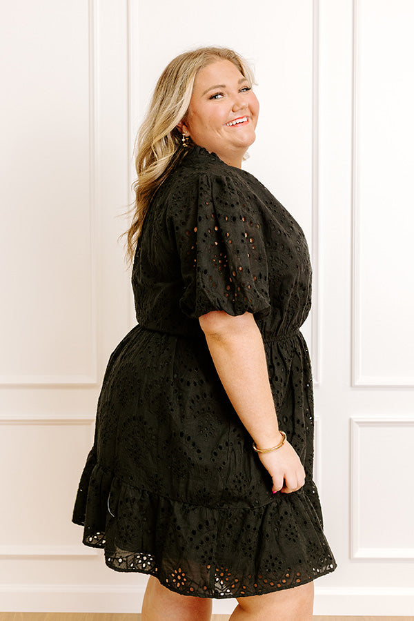 Mimosa Toast Eyelet Mini Dress Curves Image 2