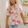 Gleaming Smile Floral Top Image - 1
