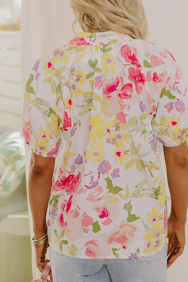 Gleaming Smile Floral Top Image - 4