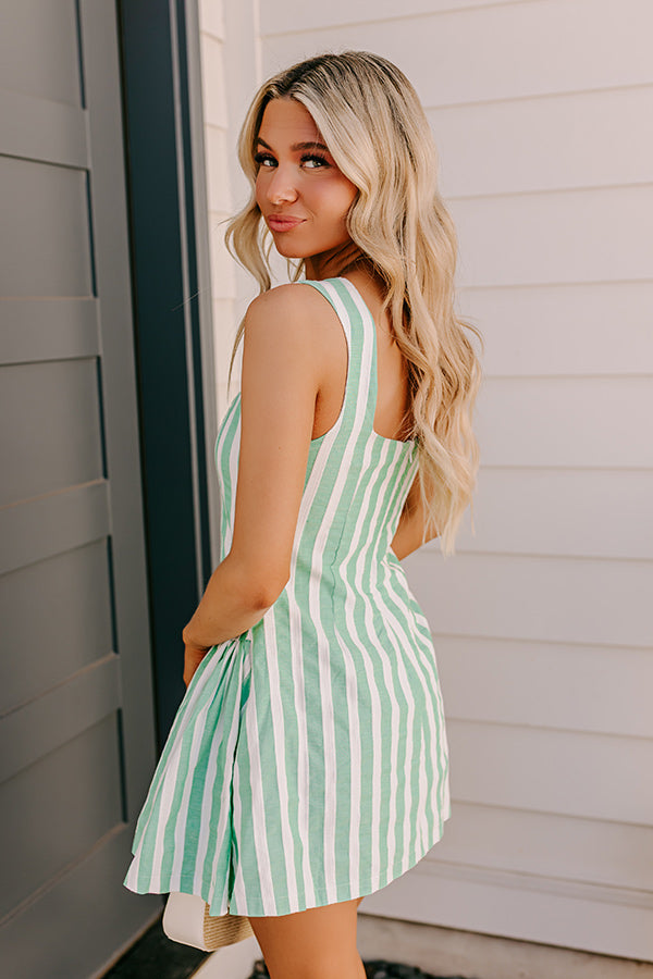 Coastal Town Charm Stripe Mini Dress Image 4