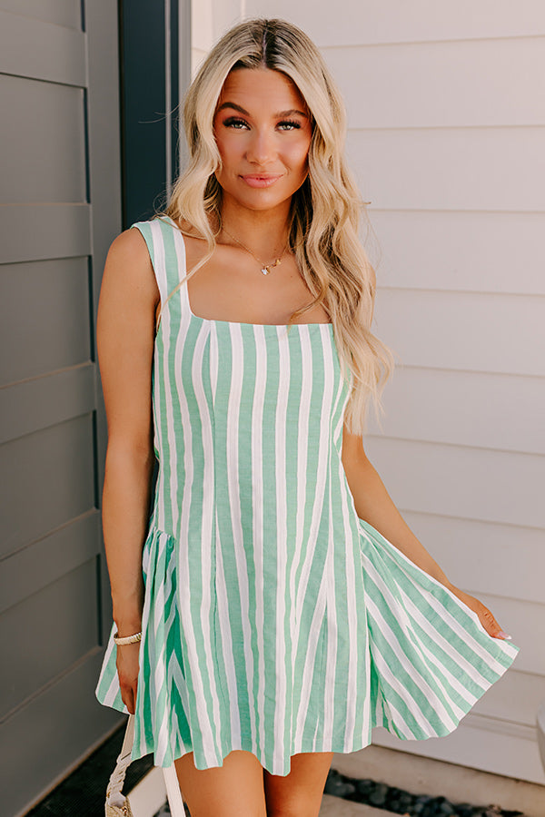 Coastal Town Charm Stripe Mini Dress Image 5