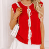 Block Party Cutie Front Tie Knit Top Image 1