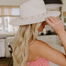Uptown Charm Faux Suede Fedora in Ivory Image 1