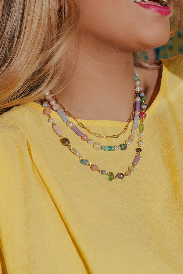 Coastal Charisma Layered Necklace Image - 3