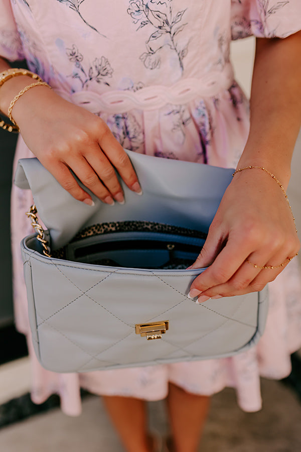 Sunday Chic Faux Leather Quilted Purse Image - 4