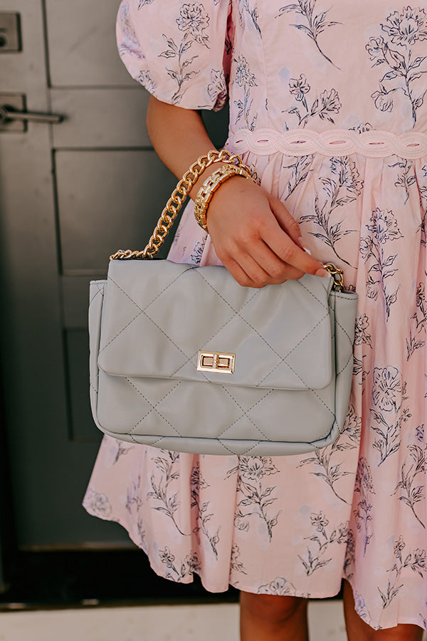 Sunday Chic Faux Leather Quilted Purse Image - 3