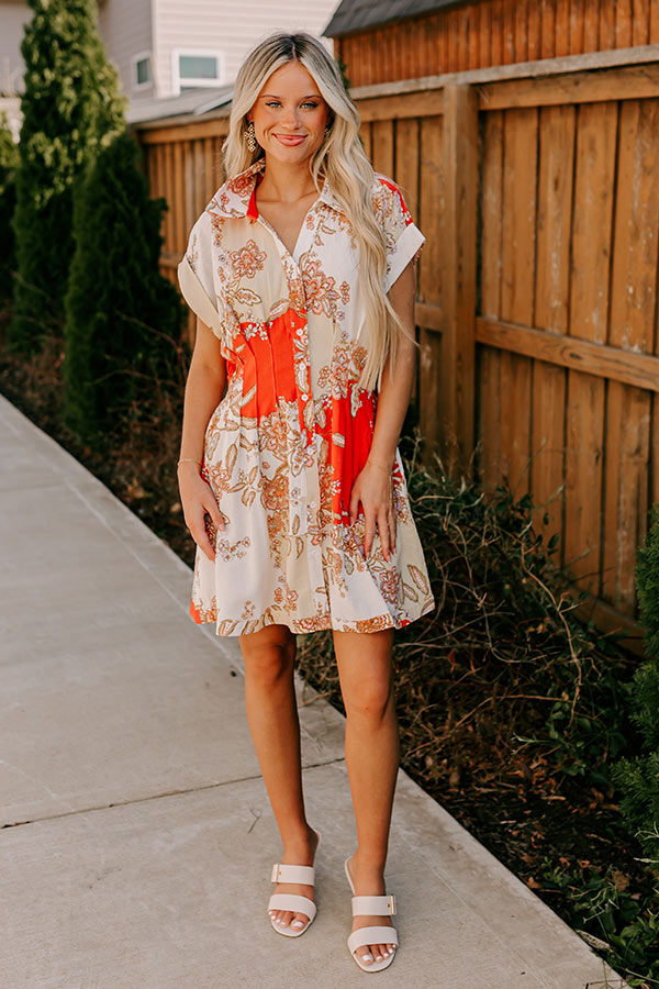 Cruise Ready Floral Mini Dress  Image 1
