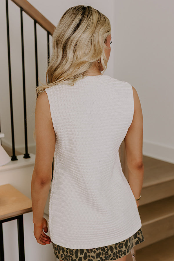 Charmed Moment Knit Vest Top Image 5