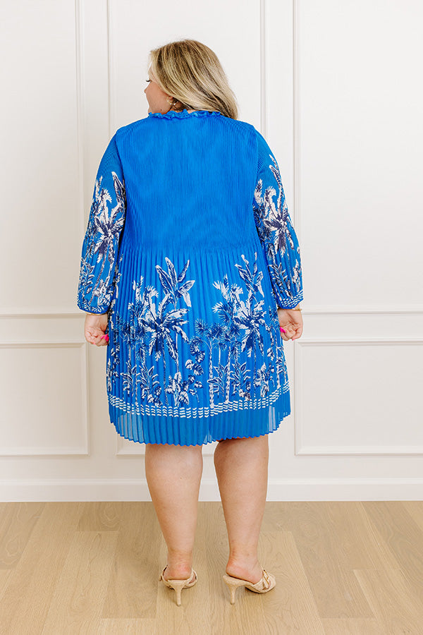 Skyline Views Pleated Mini Dress Curves Image 5