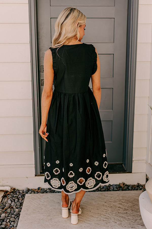 Plaza Market Embroidered Midi Dress Image 4
