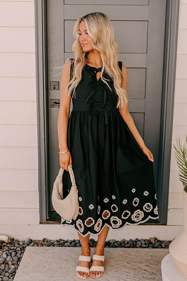 Plaza Market Embroidered Midi Dress Image 5