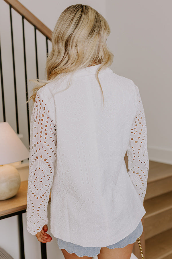 Sunday Brunch Eyelet Blazer Image - 5