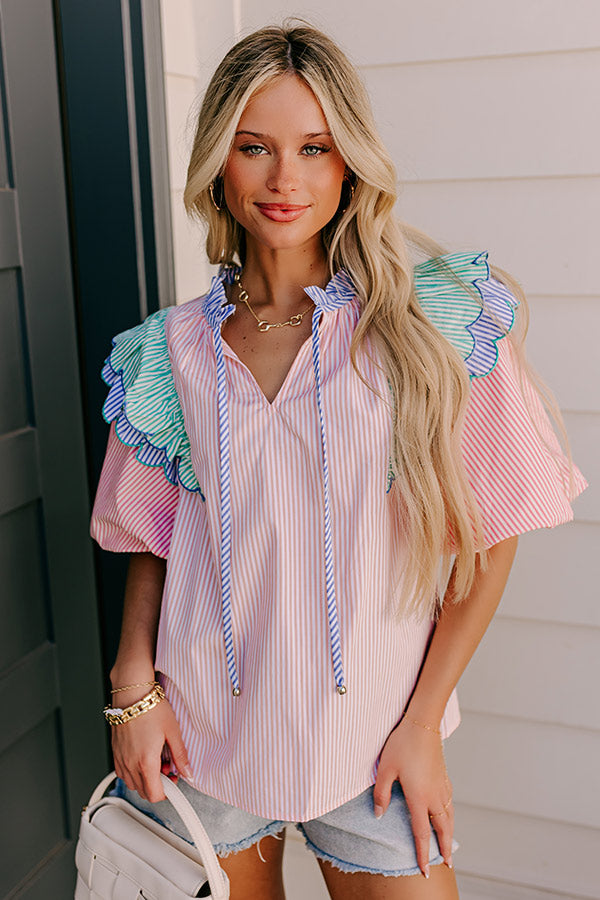 Small Town Charisma Stripe Top Image 1