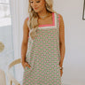Sunkissed Moment Floral Mini Dress in Olive Image 1