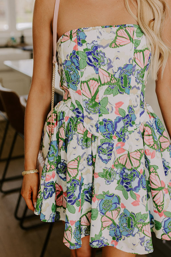 Butterfly Feels Floral Mini Dress Image - 5