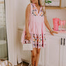 Graceful Smile Floral Embroidered Mini Dress Image - 1