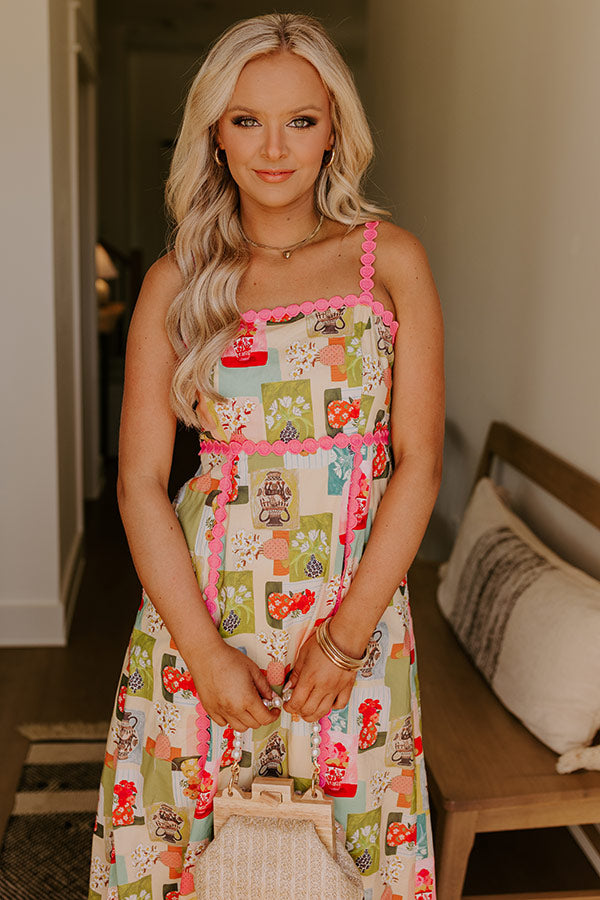 Wildflower Bouquet Midi Dress Image 2
