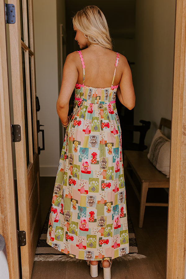 Wildflower Bouquet Midi Dress Image 5
