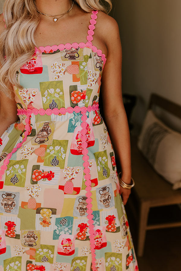 Wildflower Bouquet Midi Dress Image 4
