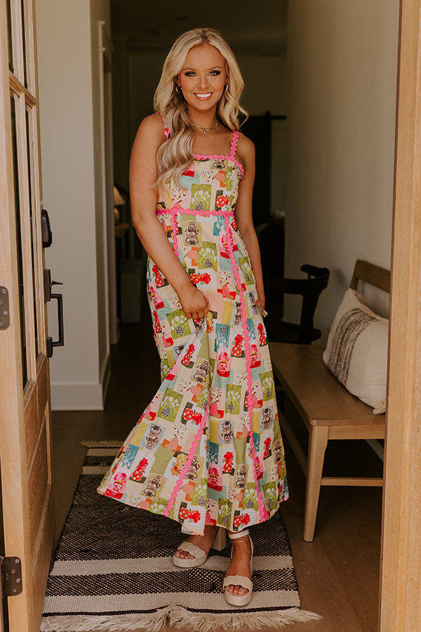 Wildflower Bouquet Midi Dress Image 3