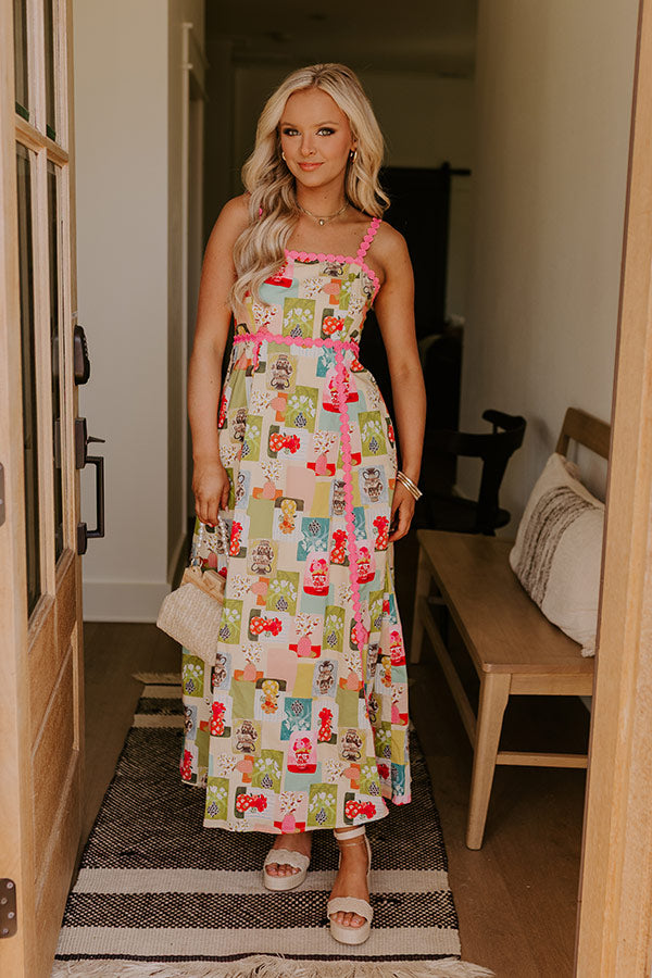 Wildflower Bouquet Midi Dress Image 1