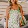 Vacay Villa Eyelet Mini Dress in Green Image 1