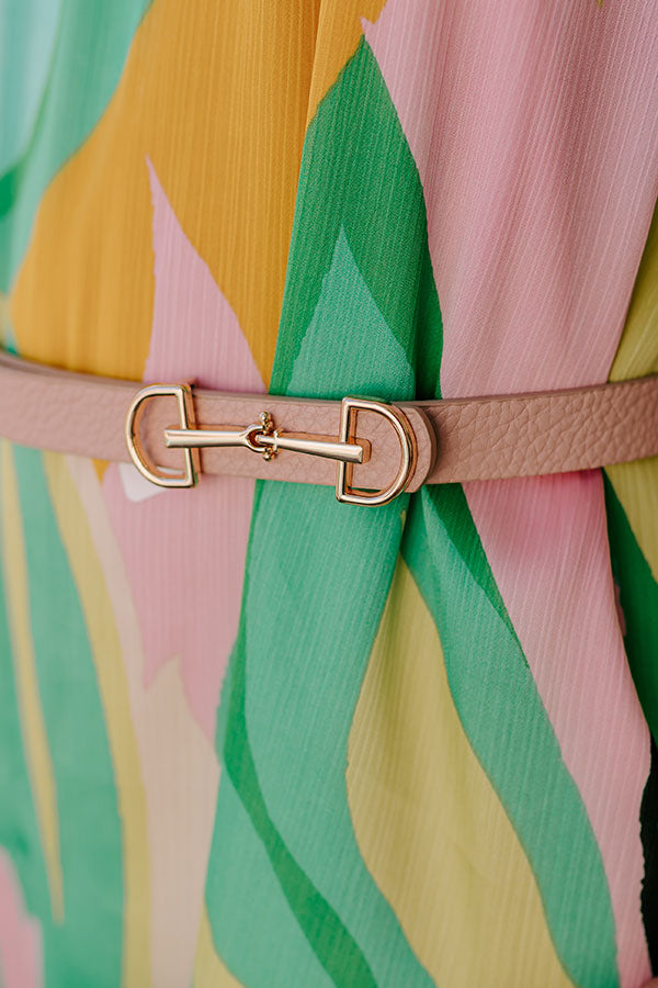 Casual Moment Faux Leather Belt in Pink Image 2