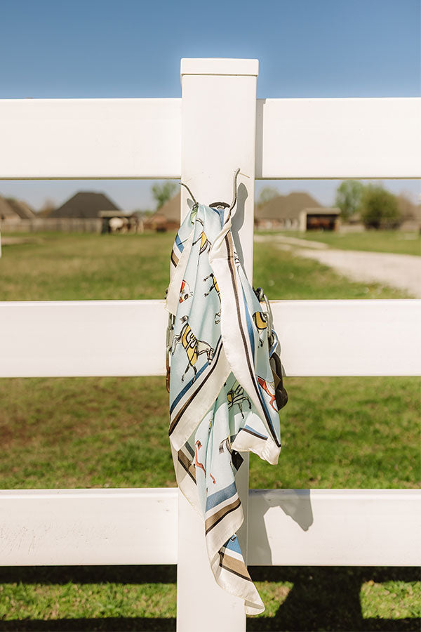 Hold Your Horses Satin Hair Scarf Image 2