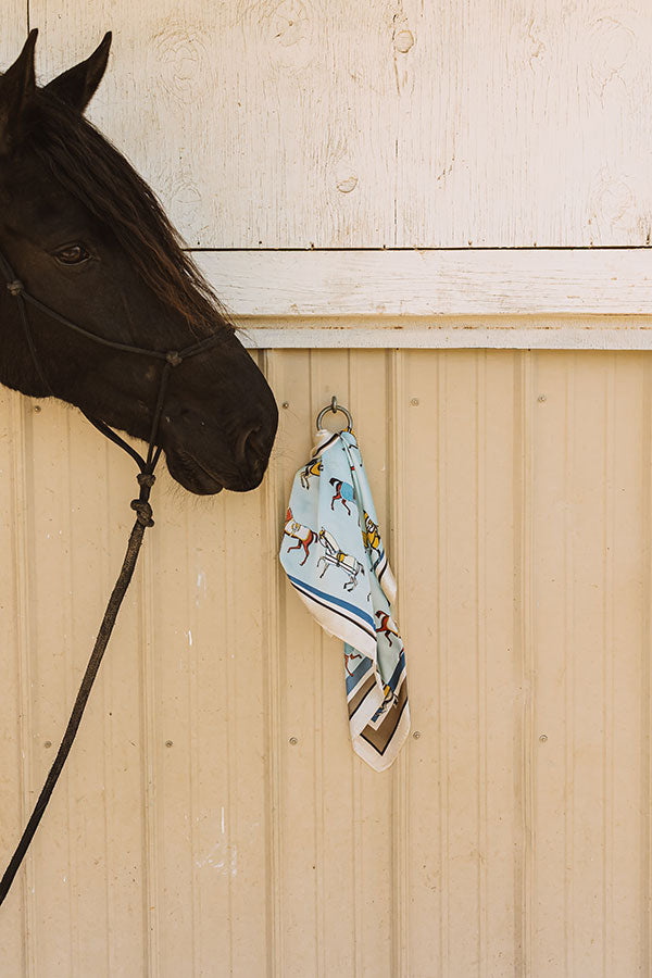 Hold Your Horses Satin Hair Scarf Image 3