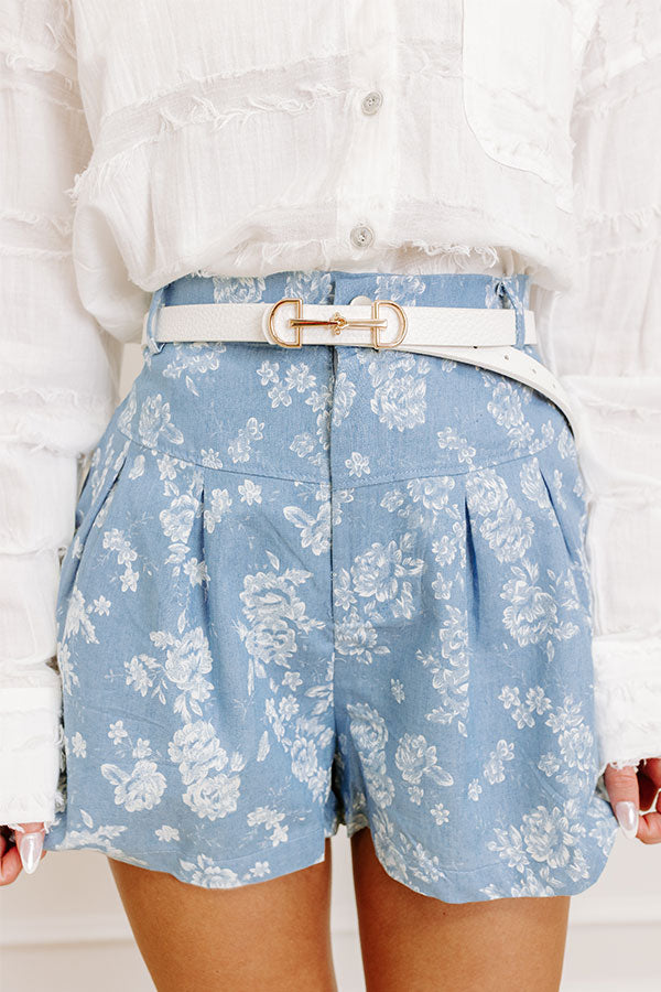 Casual Moment Faux Leather Belt in White Image 2