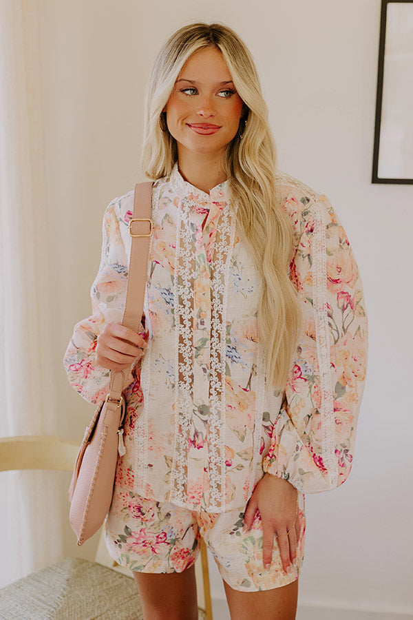 Sweet Garden Floral Button Up Image - 1