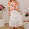 The Natalia High Waist Eyelet Midi Skirt Image - 1