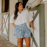 The Allison High Waist Floral Shorts Curves Image 1